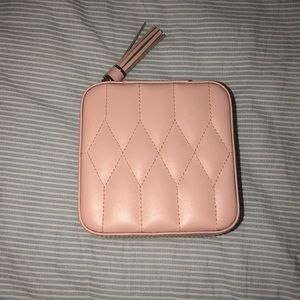 pink wolf travel jewelry box